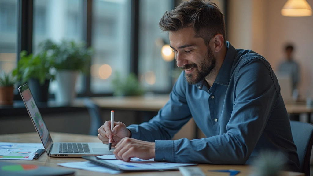Специалист создаёт визуальное представление сложных данных